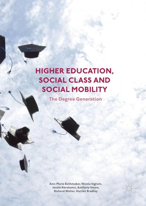 Cover of the book Higher Education, Social Class and Social Mobility by Ann-Marie Bathmaker, Nicola Ingram, Anthony Hoare, Richard Waller, Harriet Bradley, Jessie Abrahams, Palgrave Macmillan UK