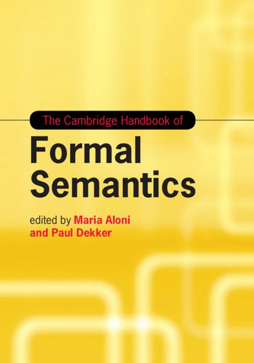 Cover of the book The Cambridge Handbook of Formal Semantics by , Cambridge University Press