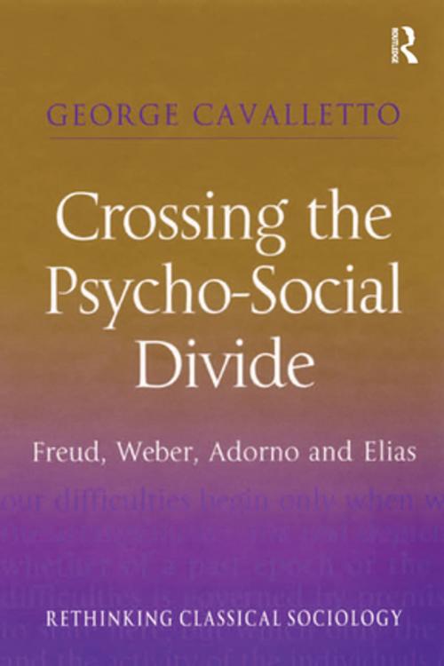 Cover of the book Crossing the Psycho-Social Divide by George Cavalletto, Taylor and Francis