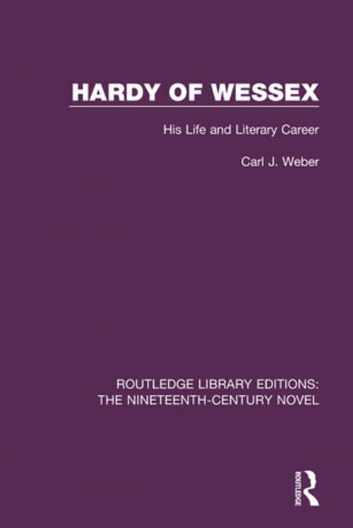 Cover of the book Hardy of Wessex by Carl J. Weber, Taylor and Francis