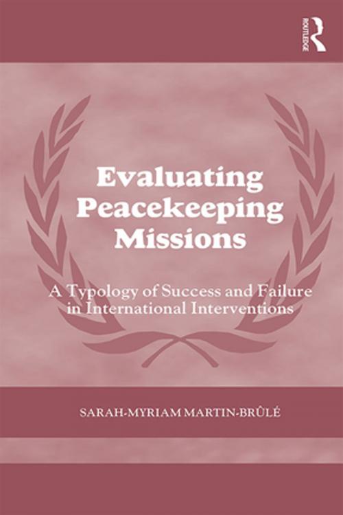 Cover of the book Evaluating Peacekeeping Missions by Sarah-Myriam Martin- Brule, Taylor and Francis
