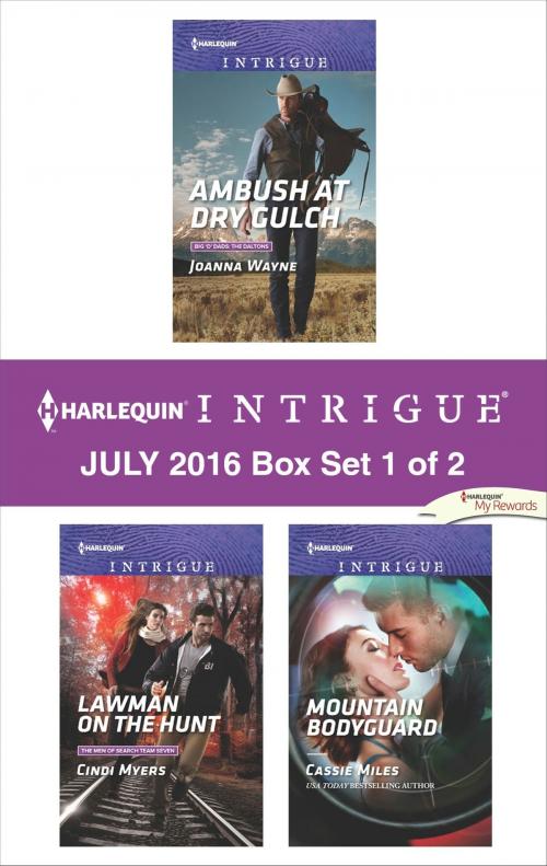 Cover of the book Harlequin Intrigue July 2016 - Box Set 1 of 2 by Joanna Wayne, Cindi Myers, Cassie Miles, Harlequin