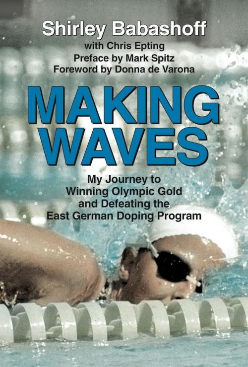 Cover of the book Making Waves by Shirley Babashoff, Chris Epting, Mark Spitz, Santa Monica Press