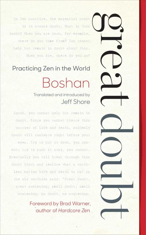 Cover of the book Great Doubt by Boshan, Wisdom Publications