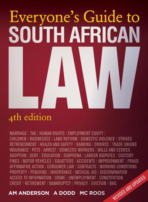 Cover of the book Everyone’s Guide to South African Law by Adriaan Anderson, Penguin Random House South Africa