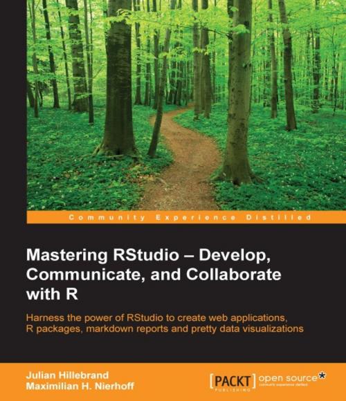 Cover of the book Mastering RStudio – Develop, Communicate, and Collaborate with R by Julian Hillebrand, Maximilian H. Nierhoff, Packt Publishing
