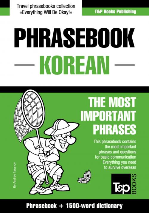 Cover of the book English-Korean phrasebook and 1500-word dictionary by Andrey Taranov, T&P Books
