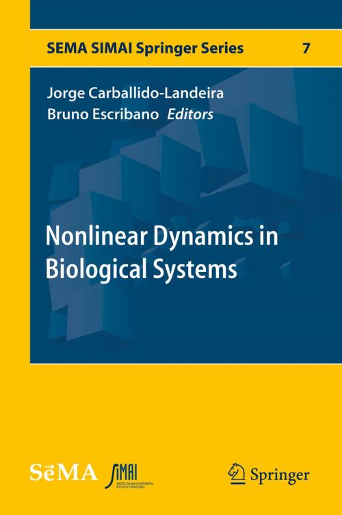 Cover of the book Nonlinear Dynamics in Biological Systems by , Springer International Publishing