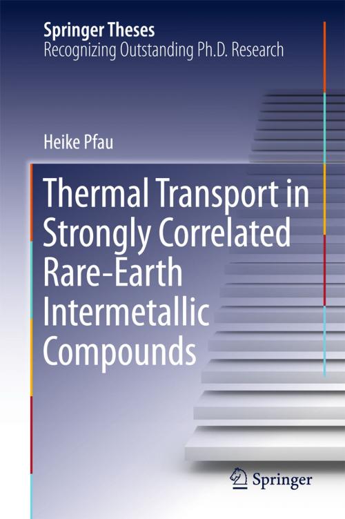 Cover of the book Thermal Transport in Strongly Correlated Rare-Earth Intermetallic Compounds by Heike Pfau, Springer International Publishing