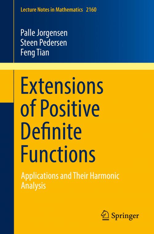 Cover of the book Extensions of Positive Definite Functions by Palle Jorgensen, Steen Pedersen, Feng Tian, Springer International Publishing