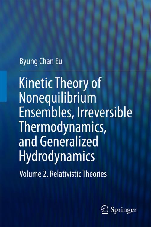 Cover of the book Kinetic Theory of Nonequilibrium Ensembles, Irreversible Thermodynamics, and Generalized Hydrodynamics by Byung Chan Eu, Springer International Publishing