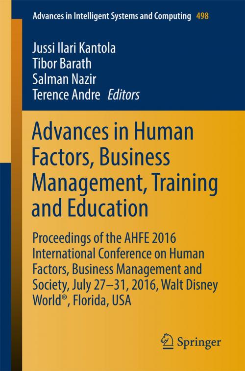 Cover of the book Advances in Human Factors, Business Management, Training and Education by , Springer International Publishing