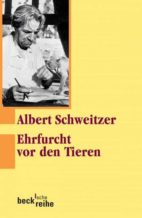 Cover of the book Ehrfurcht vor den Tieren by Albert Schweitzer, C.H.Beck