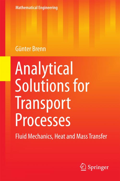 Cover of the book Analytical Solutions for Transport Processes by Günter Brenn, Springer Berlin Heidelberg