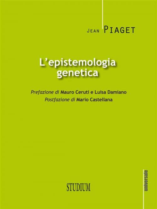 Cover of the book L'epistemologia genetica by Jean Piaget, Edizioni Studium S.r.l.