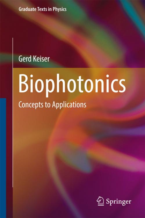 Cover of the book Biophotonics by Gerd Keiser, Springer Singapore