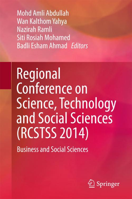 Cover of the book Regional Conference on Science, Technology and Social Sciences (RCSTSS 2014) by , Springer Singapore