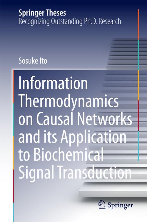 Cover of the book Information Thermodynamics on Causal Networks and its Application to Biochemical Signal Transduction by Sosuke Ito, Springer Singapore