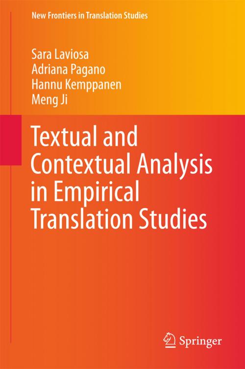 Cover of the book Textual and Contextual Analysis in Empirical Translation Studies by Sara Laviosa, Adriana Pagano, Hannu Kemppanen, Meng Ji, Springer Singapore