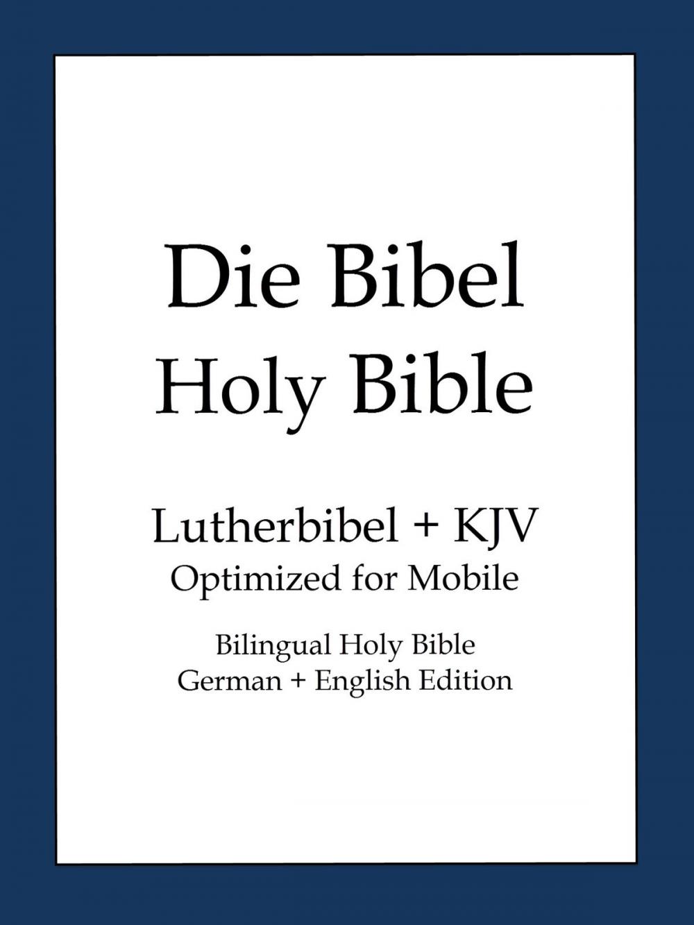 Big bigCover of Holy Bible, German and English Edition
