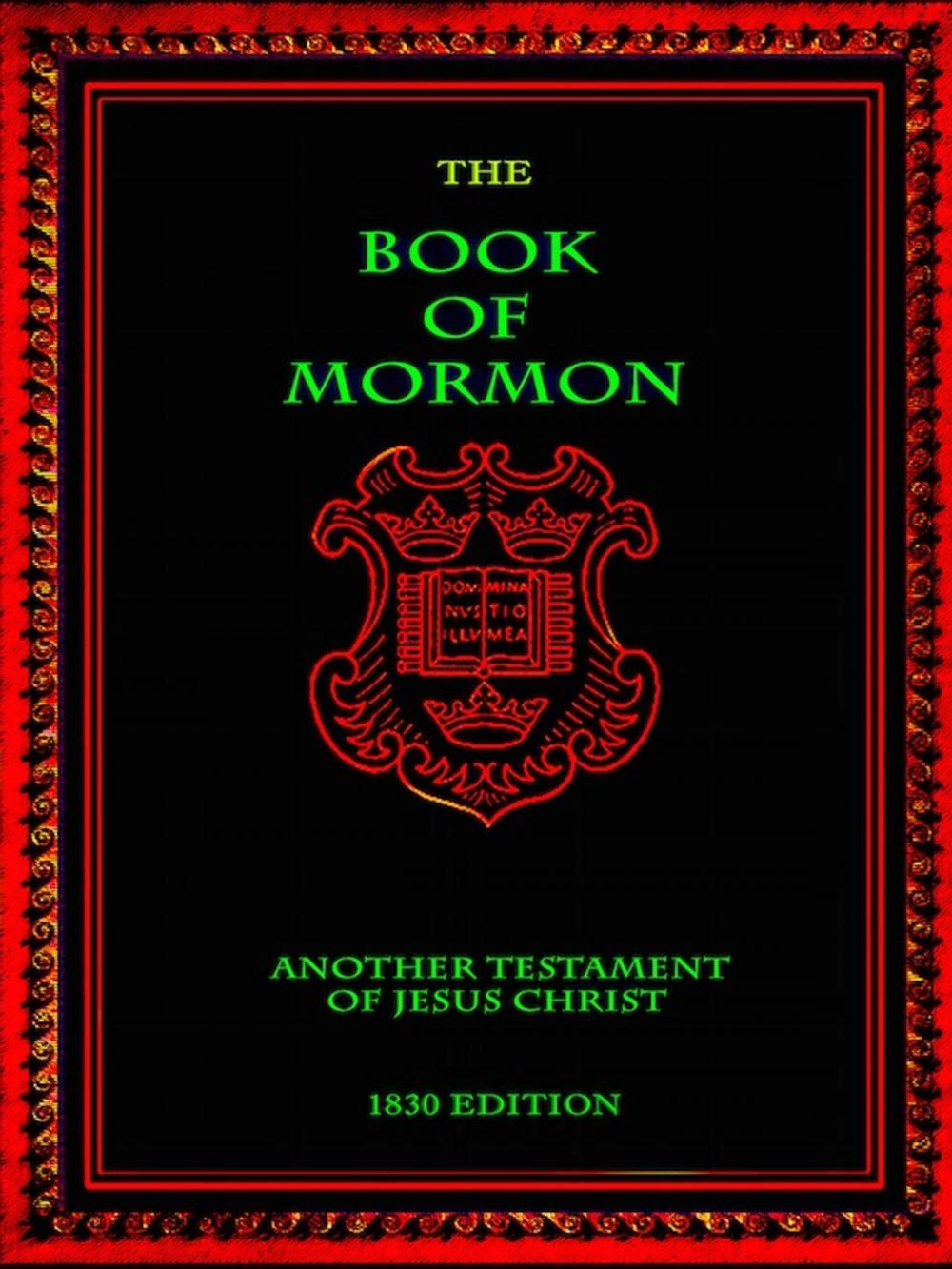 Big bigCover of The Book of Mormon 1830 Edition