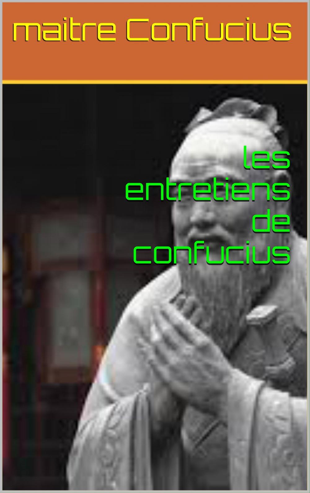 Big bigCover of les entretiens de confucius