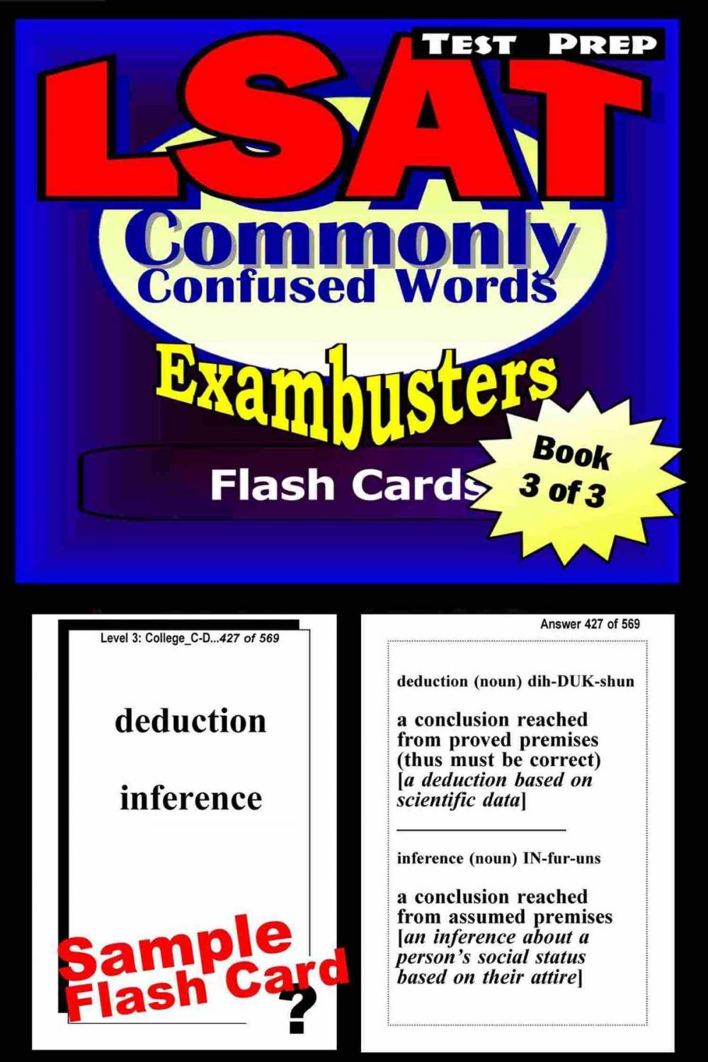 Big bigCover of LSAT Test Prep Commonly Confused Words--Exambusters Flash Cards--Workbook 3 of 3