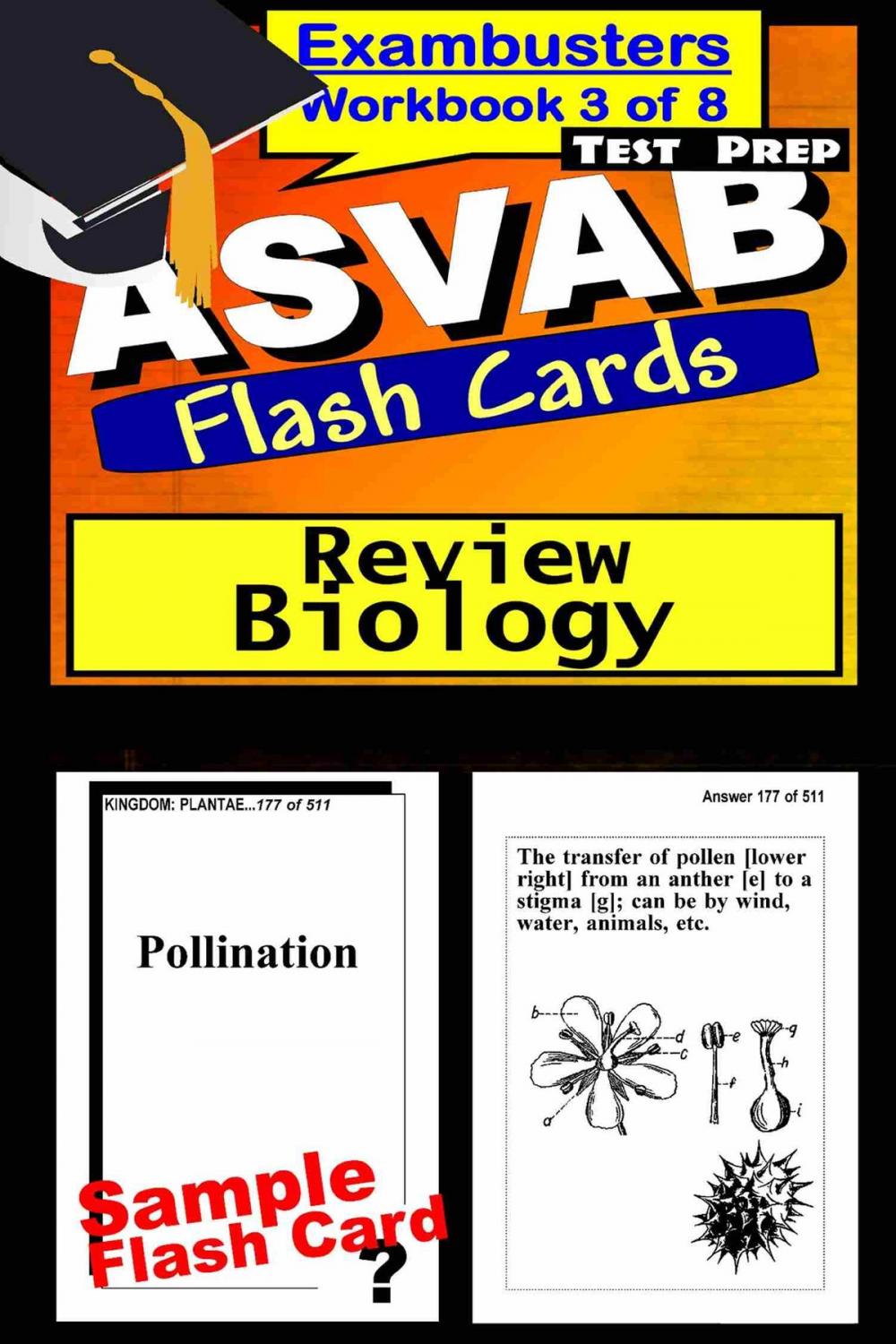 Big bigCover of ASVAB Test Prep Biology Review--Exambusters Flash Cards--Workbook 3 of 8
