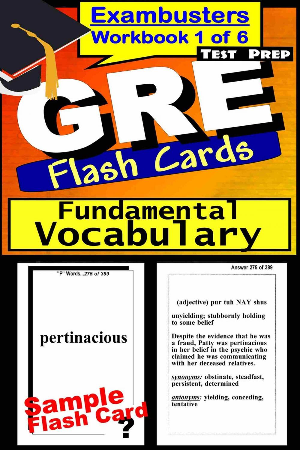 Big bigCover of GRE Test Prep Essential Vocabulary 1 Review--Exambusters Flash Cards--Workbook 1 of 6