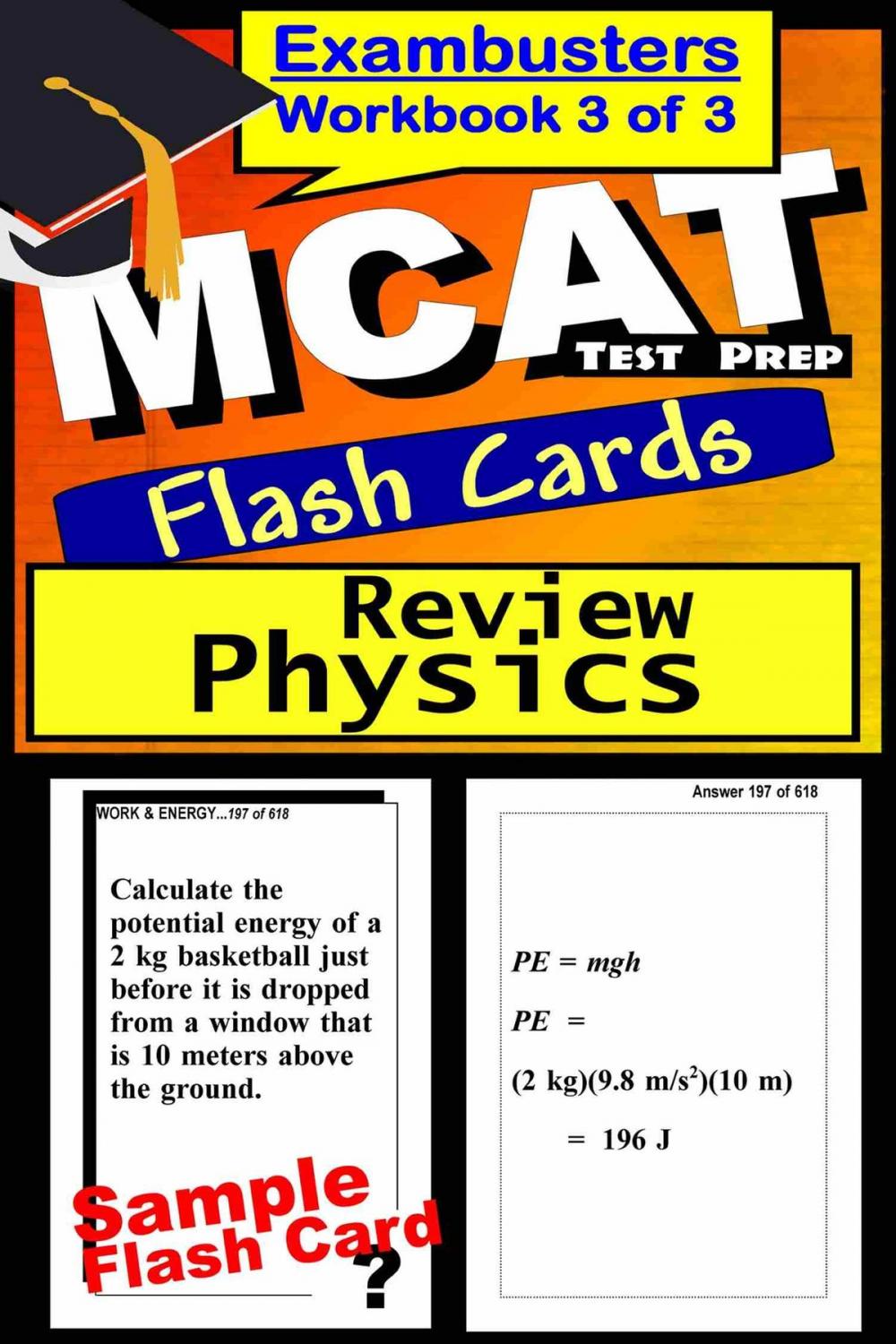 Big bigCover of MCAT Test Prep Physics Review--Exambusters Flash Cards--Workbook 3 of 3