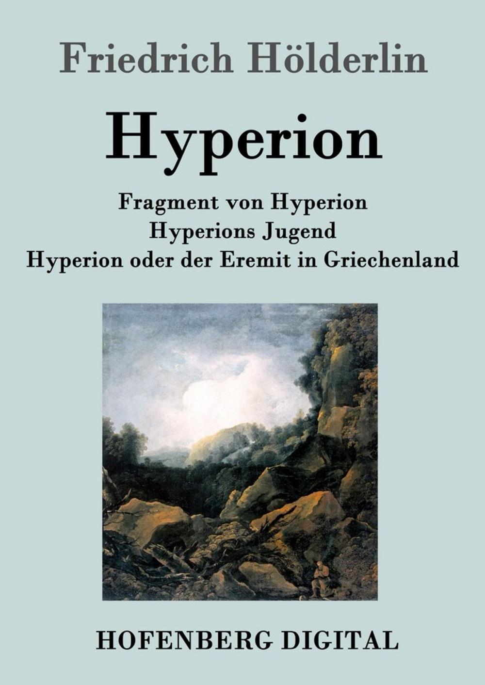 Big bigCover of Fragment von Hyperion / Hyperions Jugend / Hyperion oder der Eremit in Griechenland