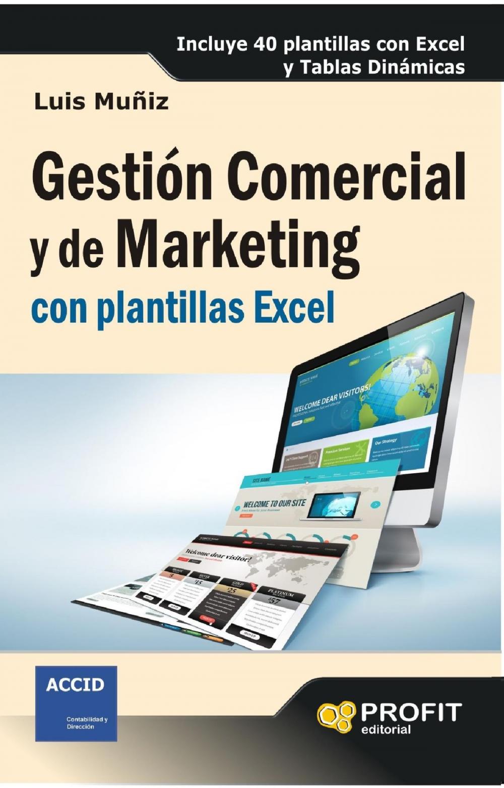 Big bigCover of Gestión Comercial y de Marketing con plantillas Excel