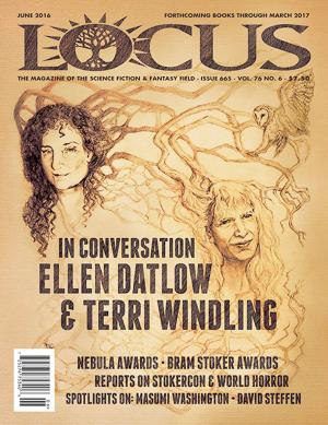 Book cover of Locus Magazine, Issue #665, June 2016