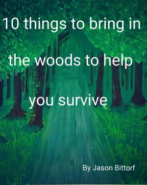 Cover of the book 10 things to bring with you to survive in the woods by Jennifer David