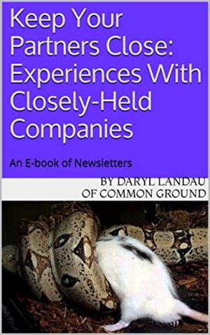 Book cover of Keep Your Partners Close: Experiences With Closely-Held Enterprises