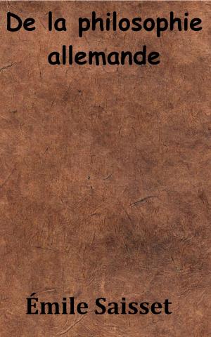 Cover of the book De la philosophie allemande by Chamblain de Marivaux