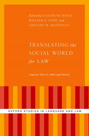 Cover of the book Translating the Social World for Law by Laurence D. Mueller, Casandra L. Rauser, Michael R. Rose