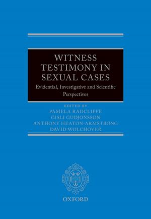 Cover of the book Witness Testimony in Sexual Cases by Violeta Moreno-Lax