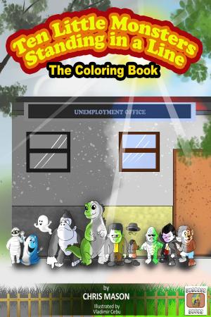 Cover of Ten Little Monsters Standing in a Line The Coloring Book