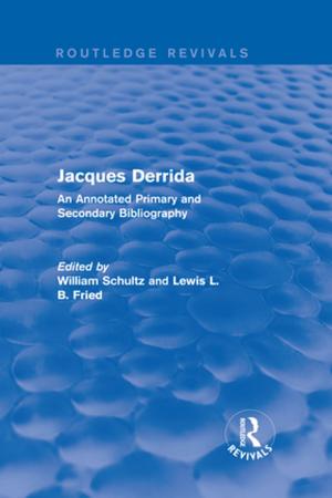 Cover of the book Jacques Derrida (Routledge Revivals) by Mike J. McNamee, Stephen Olivier, Paul Wainwright