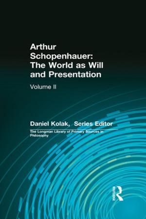 Book cover of Arthur Schopenhauer: The World as Will and Presentation