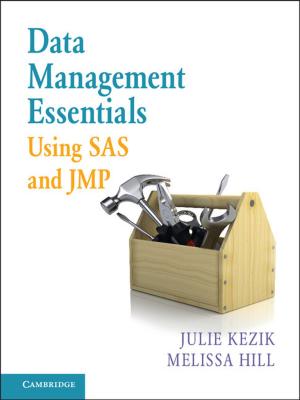 Cover of the book Data Management Essentials Using SAS and JMP by Elizabeth Horodowich