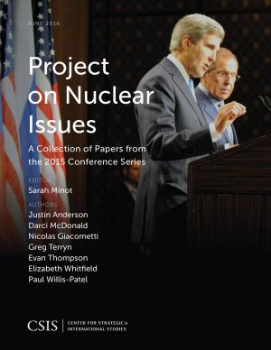 Cover of the book Project on Nuclear Issues by Anthony H. Cordesman, Bryan Gold, Ashley Hess