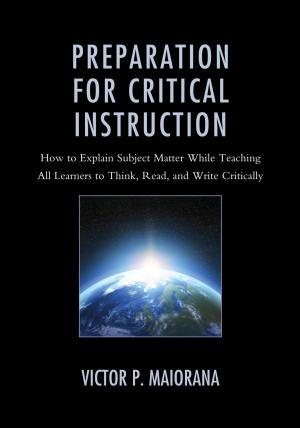 Cover of the book Preparation for Critical Instruction by Todd Elliott Franklin
