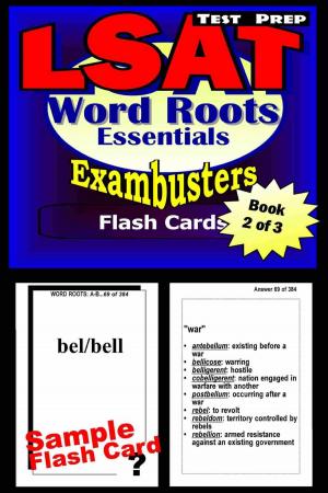 Cover of the book LSAT Test Prep Essential Word Roots--Exambusters Flash Cards--Workbook 2 of 3 by ACT Exambusters