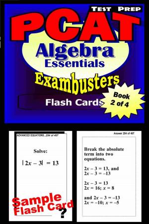 Cover of the book PCAT Test Prep Algebra Review--Exambusters Flash Cards--Workbook 2 of 4 by TEAS 6 Exambusters
