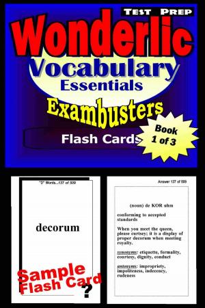 Cover of the book Wonderlic Test Prep Essential Vocabulary--Exambusters Flash Cards--Workbook 1 of 3 by GRE Exambusters