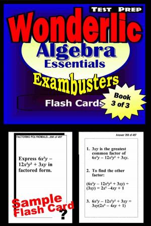 Cover of Wonderlic Test Prep Algebra Review--Exambusters Flash Cards--Workbook 3 of 3