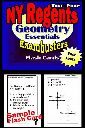 Cover of the book NY Regents Geometry Test Prep Review--Exambusters Flashcards by PRAXIS II Exambusters