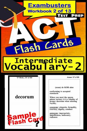 Cover of the book ACT Test Prep Intermediate Vocabulary Review--Exambusters Flash Cards--Workbook 2 of 13 by ASVAB Exambusters
